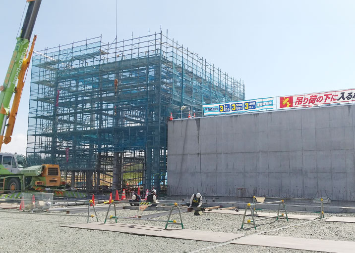 2024年3月現在　弊社吉和田浜松施工中（起工2023年4月 竣工2024年9月予定）