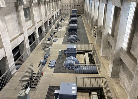 横芝揚水機場 横軸両吸込単段渦巻ポンプ